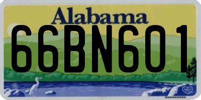 AL license plate 66BN601