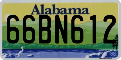 AL license plate 66BN612