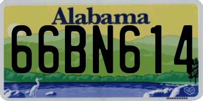 AL license plate 66BN614