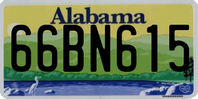 AL license plate 66BN615