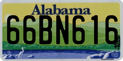 AL license plate 66BN616