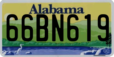 AL license plate 66BN619