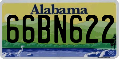 AL license plate 66BN622