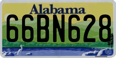 AL license plate 66BN628