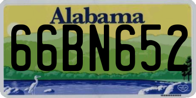 AL license plate 66BN652