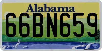 AL license plate 66BN659