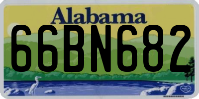 AL license plate 66BN682