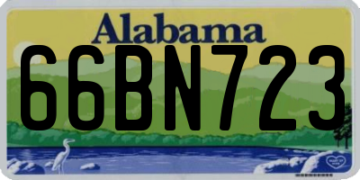 AL license plate 66BN723