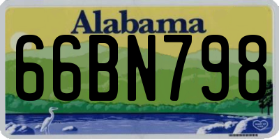 AL license plate 66BN798
