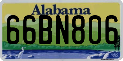 AL license plate 66BN806