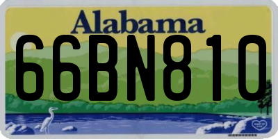 AL license plate 66BN810