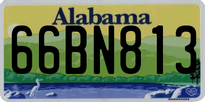 AL license plate 66BN813