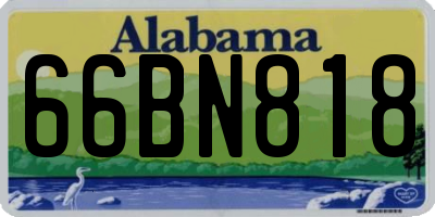 AL license plate 66BN818