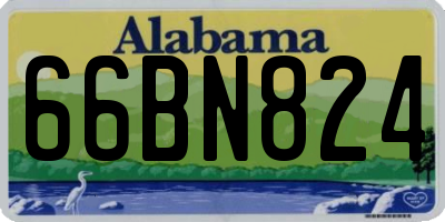 AL license plate 66BN824