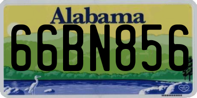 AL license plate 66BN856