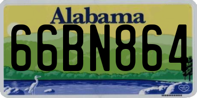 AL license plate 66BN864