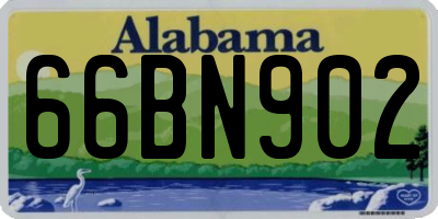 AL license plate 66BN902