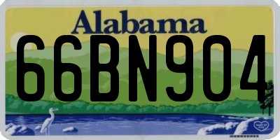 AL license plate 66BN904