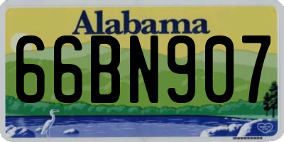 AL license plate 66BN907