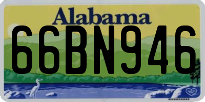 AL license plate 66BN946