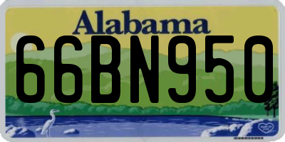 AL license plate 66BN950