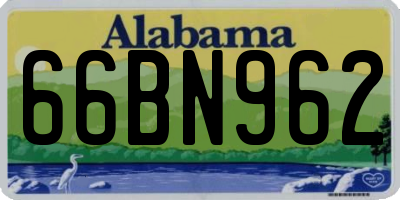AL license plate 66BN962