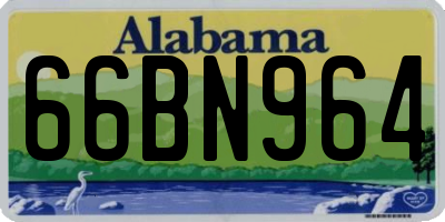 AL license plate 66BN964