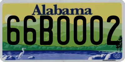AL license plate 66BO002