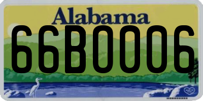 AL license plate 66BO006