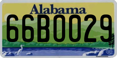 AL license plate 66BO029