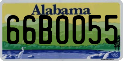 AL license plate 66BO055