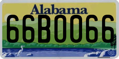 AL license plate 66BO066