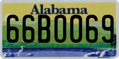 AL license plate 66BO069