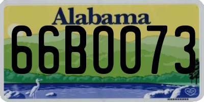 AL license plate 66BO073