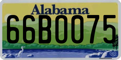AL license plate 66BO075