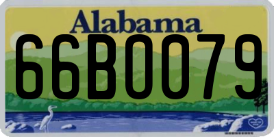 AL license plate 66BO079