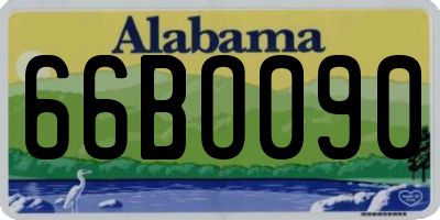 AL license plate 66BO090