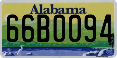 AL license plate 66BO094