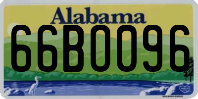 AL license plate 66BO096