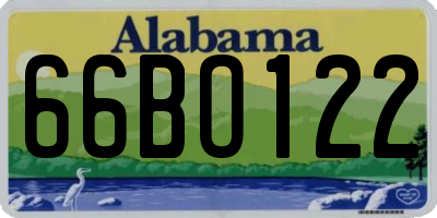 AL license plate 66BO122