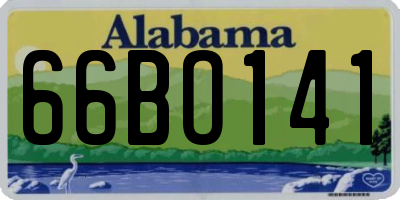 AL license plate 66BO141