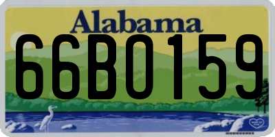 AL license plate 66BO159
