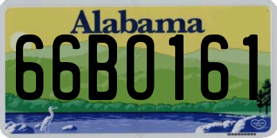 AL license plate 66BO161