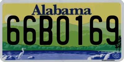 AL license plate 66BO169