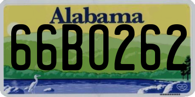 AL license plate 66BO262