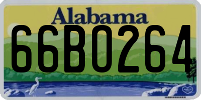AL license plate 66BO264