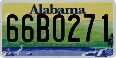 AL license plate 66BO271