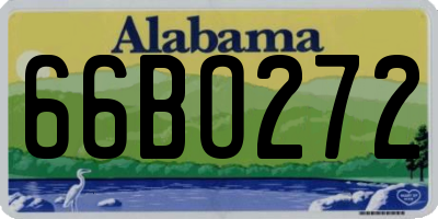 AL license plate 66BO272