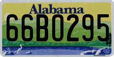 AL license plate 66BO295