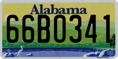 AL license plate 66BO341